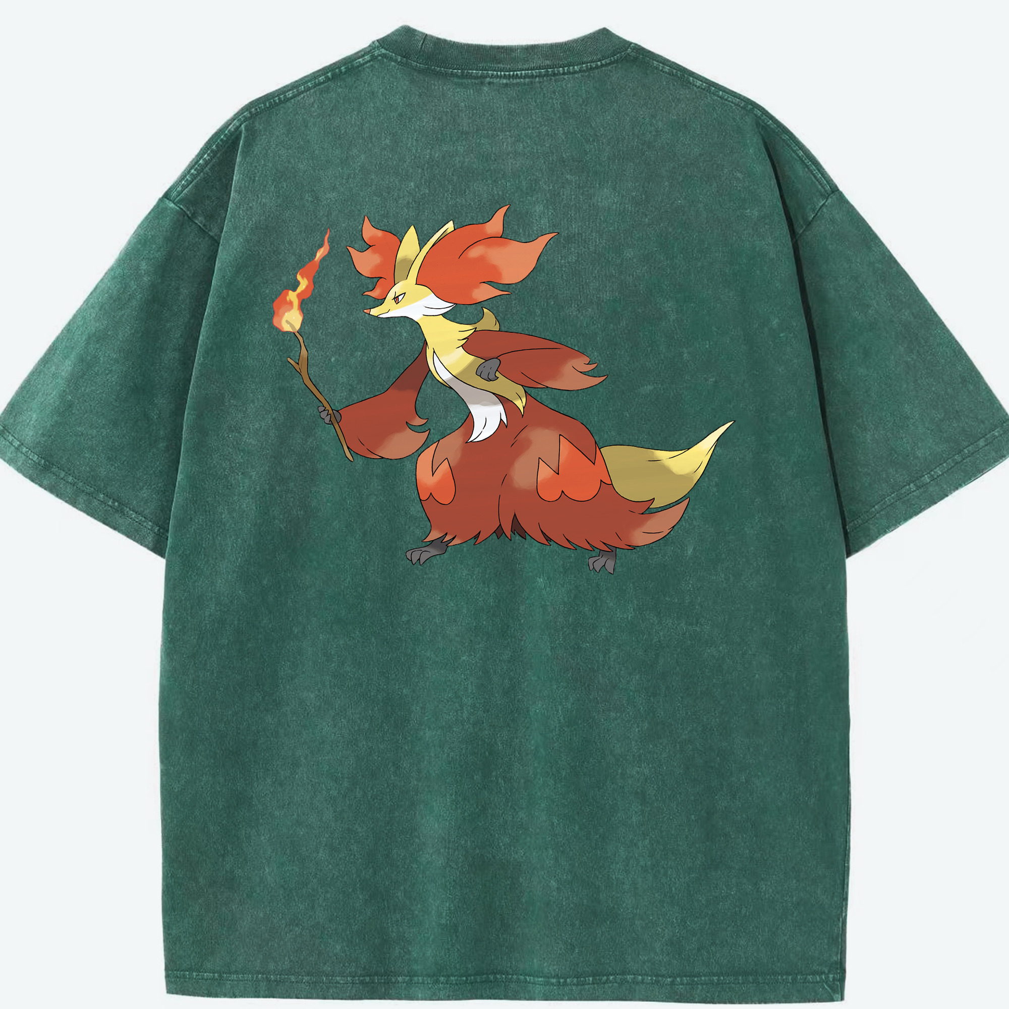 （画像用） ポケットモンスター Pokémon 綿100% ヴィンテージ風 半袖Tシャツ（背面プリント）